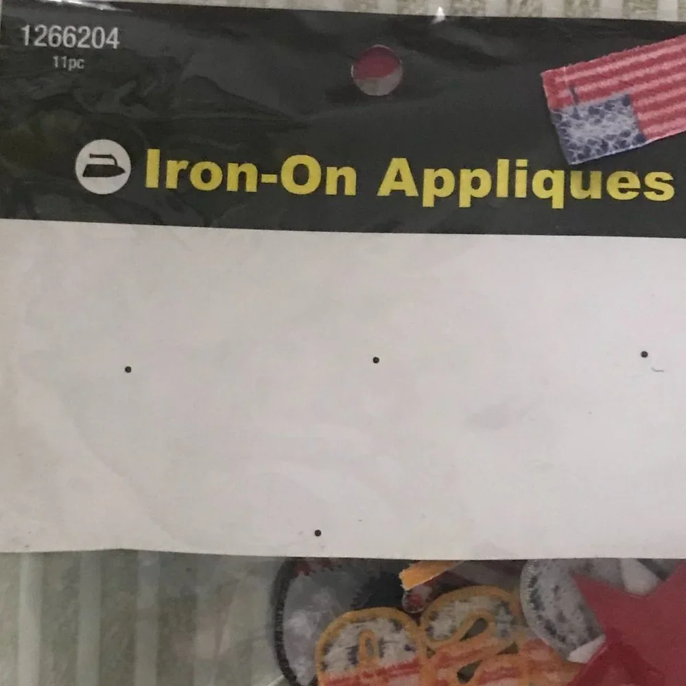 Iron-On Appliques Patriotic